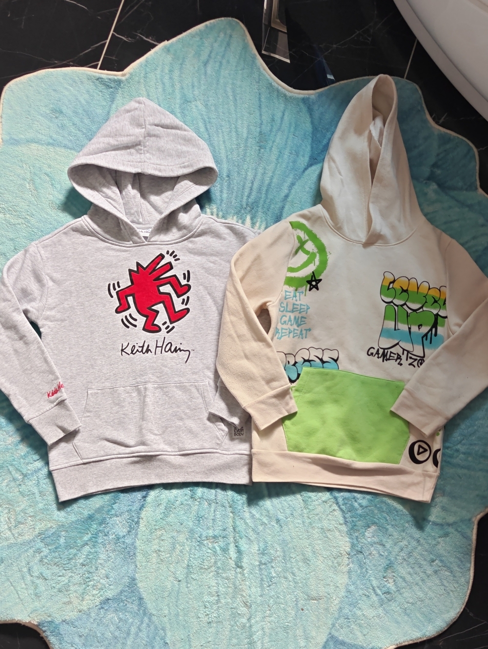 Kids' Light Gray Hooded Sweatshirt